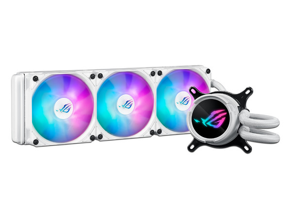 Sistema de Enfriamiento Liquido ASUS ROG STRIX LC III 360 ARGB, 360mm, Iluminación RGB, Color Blanco.