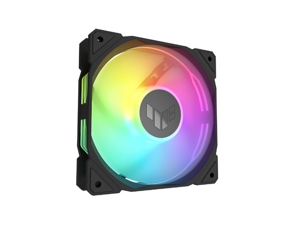 Kit de 3 Ventiladores Asus TUF Gaming TR120 ARGB Reverse, 120mm, 2000 RPM. Color Negro.