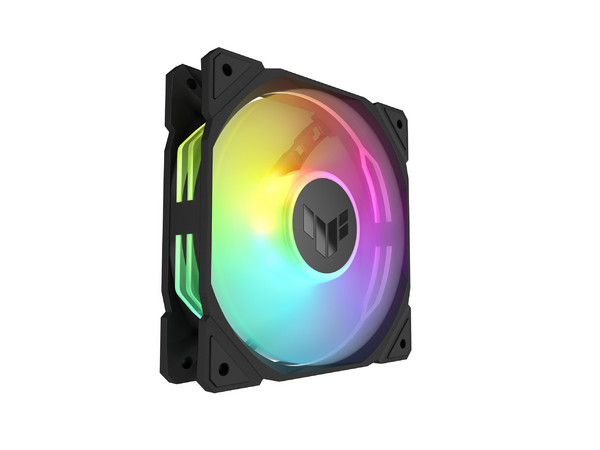 Kit de 3 Ventiladores Asus TUF Gaming TR120 ARGB Reverse, 120mm, 2000 RPM. Color Negro.