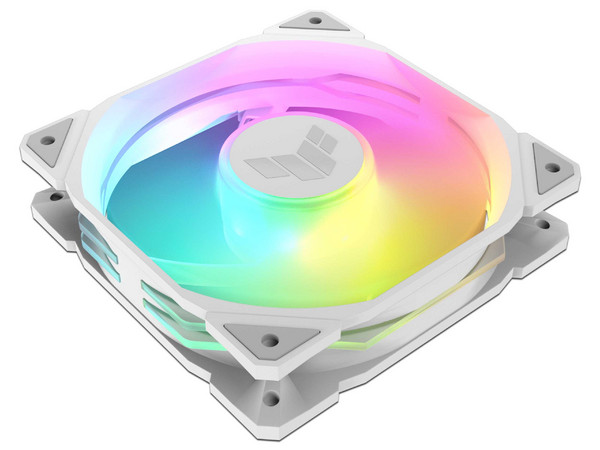 Kit de 3 Ventiladores ASUS TUF Gaming TR120 ARGB Reverse Blade, hasta 2000RPM, 120mm. Color Blanco.