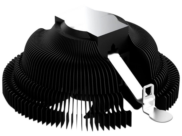 Disipador de aluminio ACTECK Polar CP VC100 para CPU, 3 Pines, Color Negro.