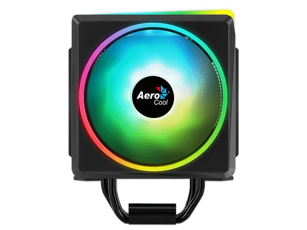 Disipador y Ventilador AeroCool Cylon 4F, de 120mm, soporta Socket: LGA 2066, 2011, 115X, 1200, 775 y AM4, AM3 +, AM3, AM2 +, AM2, FM2, FM1, con iluminación LED RGB.