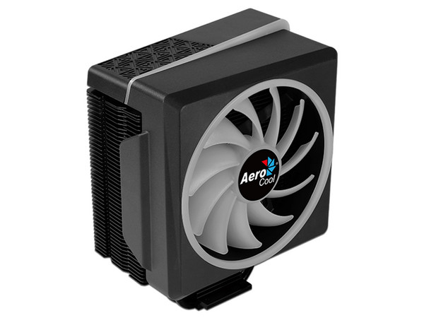 Disipador y Ventilador AeroCool Cylon 4F, de 120mm, soporta Socket: LGA 2066, 2011, 115X, 1200, 775 y AM4, AM3 +, AM3, AM2 +, AM2, FM2, FM1, con iluminación LED RGB.
