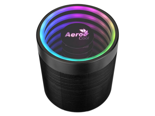 Ventilador AeroCool Mirage 5 de 145mm, iluminación ARGB. Color Negro.