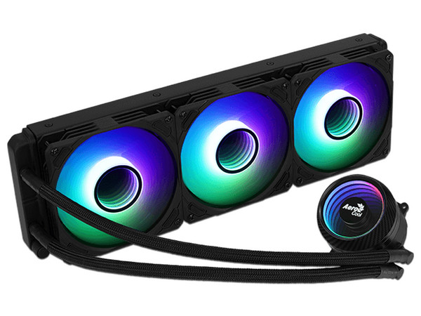 Sistema de enfriamiento líquido AeroCool Mirage L360 ARGB, 360mm. Soporta Socket Intel LGA2066, 2011, 1200, 115X y AMD AM4.