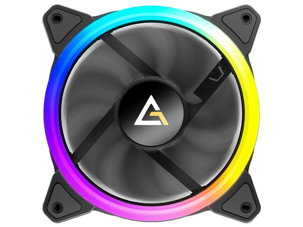 Ventilador Antec NEON 120 ARGB, 120mm, Iluminación LED ARGB, Color Negro.