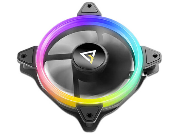 Ventilador Antec NEON 120 ARGB, 120mm, Iluminación LED ARGB, Color Negro.