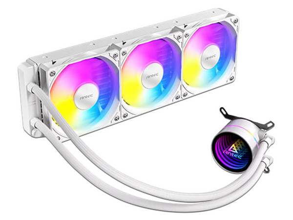 Sistema de Enfriamiento Líquido Antec Luna 360 ARGB, 360mm, 2600 RPM, Color Blanco.