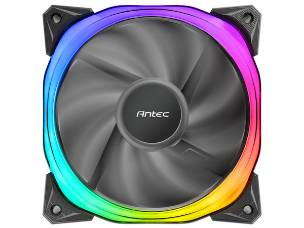 Ventilador Antec Fusion ARGB de 120mm, Iluminación ARGB, Color Negro.
