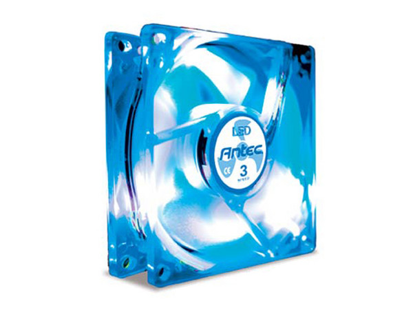 Ventilador para Gabinete Antec LED TRICOOL Azul con 3 Velocidades, 120 mm.