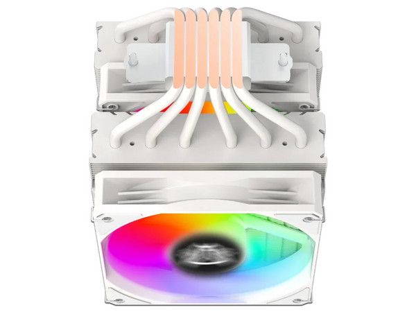 Disipador y Ventilador Balam Rush NITROX NX70, Soporta Socket LGA 1700, 1366 y AMD AM4 y AM5, Color Blanco.