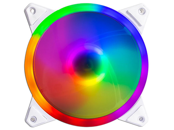 Kit de 3 Ventiladores Balam Rush EOLOX BLAZE EX30KW, 1200RPM, 120mm, RGB, Color Blanco.