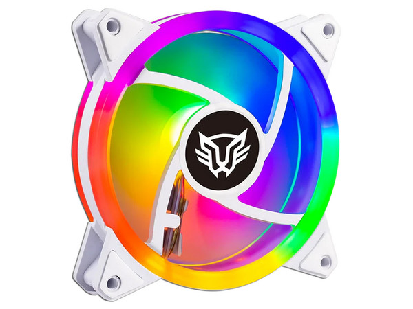Kit de 3 Ventiladores Balam Rush EOLOX BLAZE EX30KW, 1200RPM, 120mm, RGB, Color Blanco.