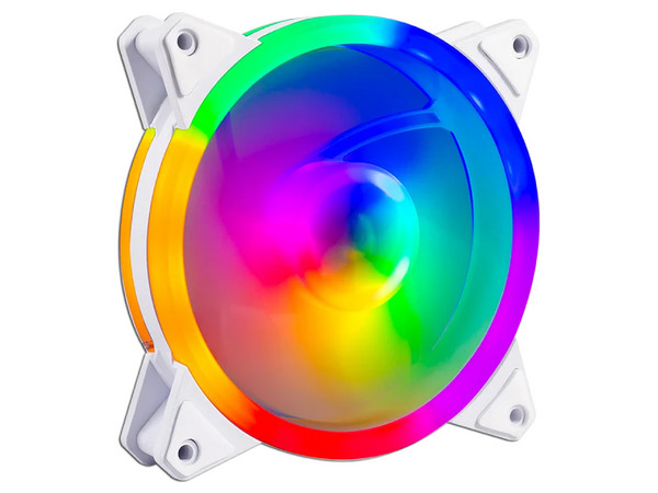 Kit de 3 Ventiladores Balam Rush EOLOX BLAZE EX30KW, 1200RPM, 120mm, RGB, Color Blanco.