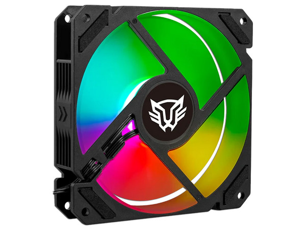Ventilador BalamRush Eolox Blaze EX70 de 120mm, Aura RGB. Color Negro.