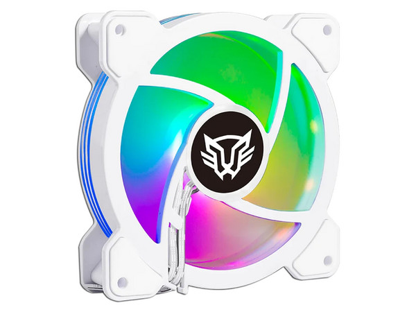 Ventilador BalamRush Eolox Blaze EX50W de 120mm, Aura RGB. Color Blanco.