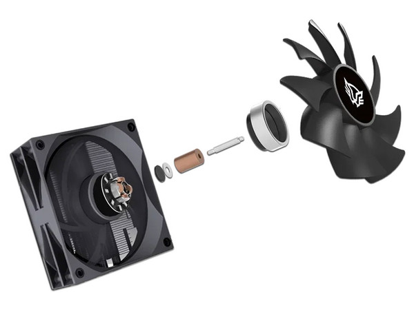 Enfriamiento de Aire Balam Rush Heliux Expert HEX90, Doble Disipador, 120mm, Compatibilidad AMD e Intel, Hidrodinámico, Ruido 37.1 dB, Conector PWM, 6 Pipas, 2 Ventiladores, Color Negro.
