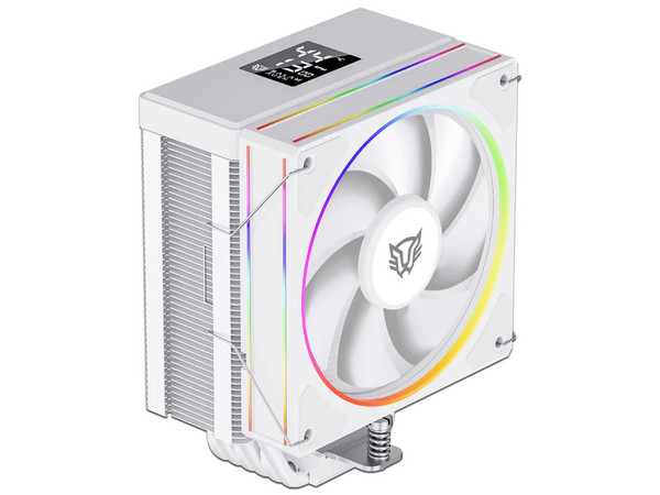 Disipador y Ventilador Balam Rush Heliux Pro HEX65 de 120mm, Compatible con Intel 1200 / 115x / 1700 / 1851 y AMD AM4 / AM5, Color Blanco.
