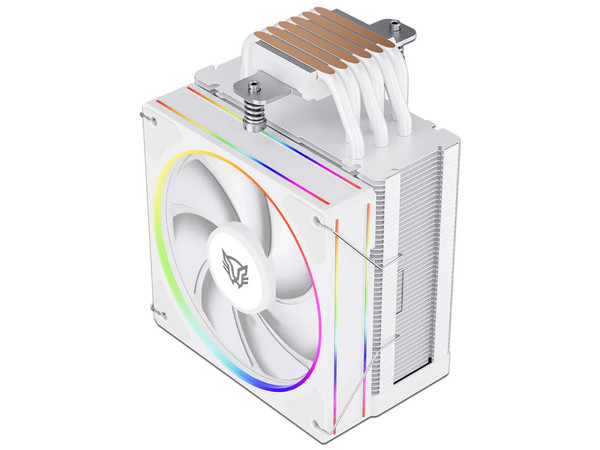 Disipador y Ventilador Balam Rush Heliux Pro HEX60 de 120mm, Compatible con Intel 1200 / 115x / 1700 / 1851 y AMD AM4 / AM5, Color Blanco.
