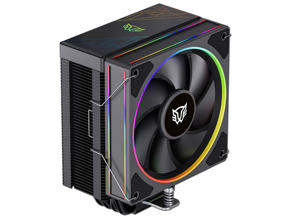Disipador y Ventilador Balam Rush Heliux Pro HEX50 de 120mm, Compatible con Intel 1200 / 115x / 1700 / 1851 y AMD AM4 / AM5, Color Negro.