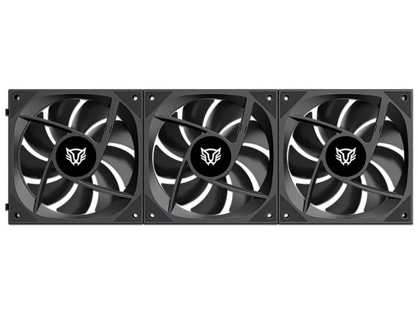 Kit 3 Ventiladores 120mm EOLOX LINK EXL95 Balam Rush Legend Series, ARGB, 800-1800 RPM, 47.2 CFM, Negro.