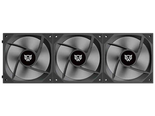 Kit 3 Ventiladores 120mm EOLOX LINK-R EXL95R Balam Rush Legend Series, ARGB, 800-1800 RPM, 47.2 CFM, Negro.
