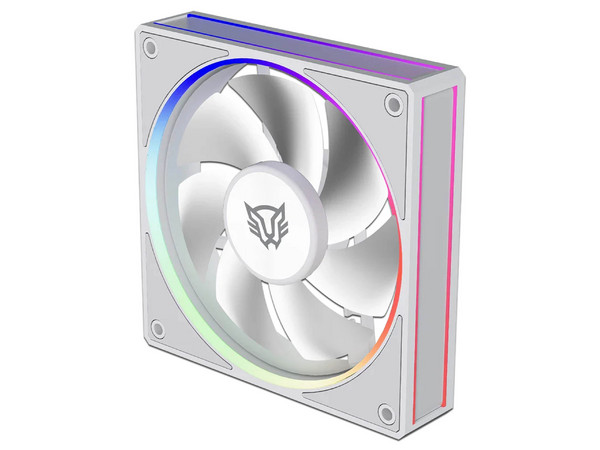 Kit 3 Ventiladores Para PC Eolox Bora EXB85 Diseño Cuadrado 120 mm 600 - 1600 RPM PWM 4 Pin Aurea RGB Color Azender Negro.