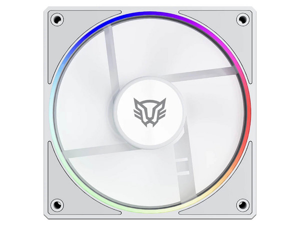 Kit 3 Ventiladores Para PC Eolox Bora EXB85 Diseño Cuadrado 120 mm 600 - 1600 RPM PWM 4 Pin Aurea RGB Color Azender Negro.