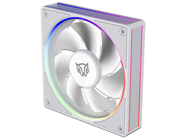 Ventilador Balam Rush BR-942218, Eolox Bora EXB85, 120mm, Iluminación RGB, 600-1600 RPM, PWM 4 Pin, Color Blanco.