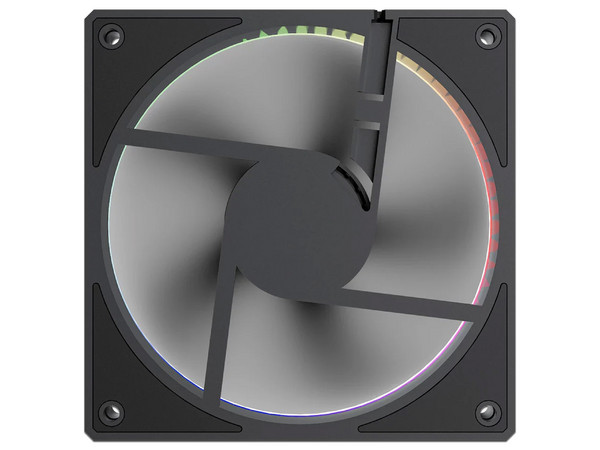 Ventilador BALAM RUSH Eolox Bora-R EXB85R de 120x120x25 mm, Aspas Inversas, Velocidad 600 a1600 RPM, Iluminación ARGB. Color Negro.