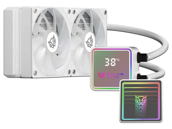 Sistema de Enfriamiento líquido Balam Rush Cryo Prism 240 ICE, ARGB, 240mm, Color Blanco.