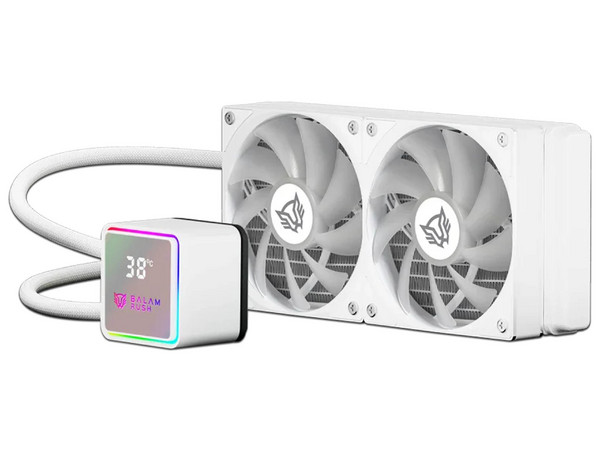 Sistema de Enfriamiento líquido Balam Rush Cryo Prism 240 ICE, ARGB, 240mm, Color Blanco.