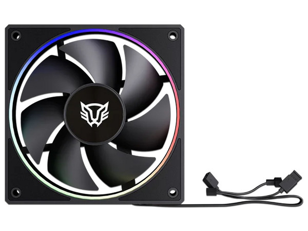 Ventilador de 120mm Balam Rush Eolox Bora-R EXB85R, Velocidad: 600-1600 RPM, Flujo de aire: 48 CFM, Ruido: 28 dB, 7 Aspas (Inversas), Iluminación ARGB 3 Pin.