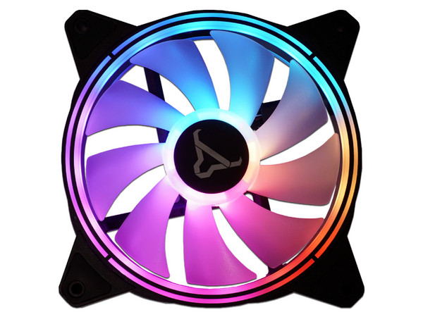 Ventilador Batauro ARX-600, 120?mm, 1900 RPM, iluminación RGB. Color Negro.