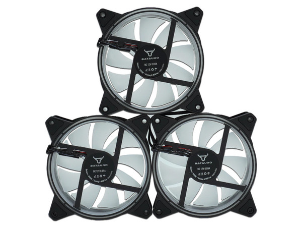 Kit 3 Ventiladores para Gabinete Batauro KRN-700-KIT, ARGB, 120mm.
