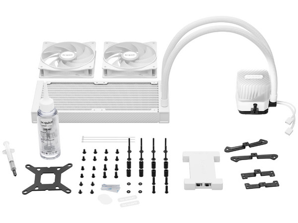 Enfriador Líquido Light Loop 240mm BW021, ARGB, 2 Ventiladores Light Wings LX PWM, Alto Rendimiento para CPU Overclockeadas, Color Blanco.