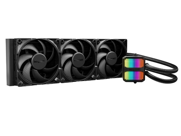 Enfriador Líquido Silent Loop 3 420mm, 3 Ventiladores Silent Wings 4 PWM 140mm, ARGB, Color Negro.