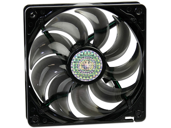 Ventilador COOLER MASTER, 120 mm con 4 Leds Verdes, 1200 RPM, 19dBA  