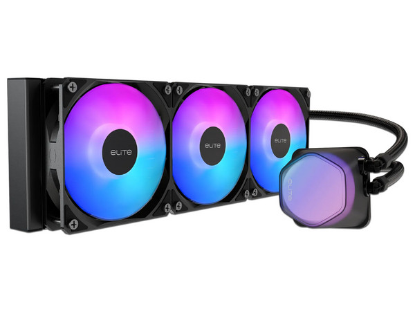 Sistema de Enfriamiento Líquido Cooler Master Elite Liquid 360, ARGB, 360mm. Color Negro