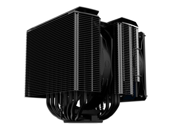Disipador y Ventilador Cooler Master MASTERAIR MA824 SIGILO, Socket Intel: LGA 1700, 1200 y AMD: AM5, AM4.
