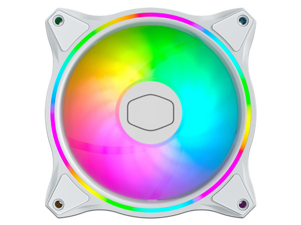 Ventilador Cooler Master MASTERFAN MF120 HALO, de 120 mm, con iluminación LED RGB direccionable.