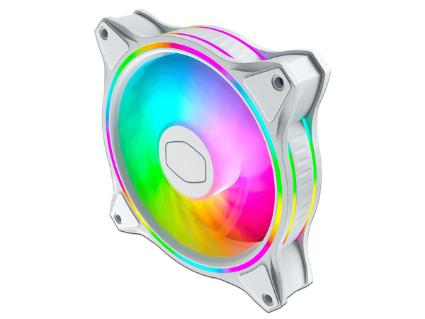 Ventilador Cooler Master MASTERFAN MF120 HALO, de 120 mm, con iluminación LED RGB direccionable.