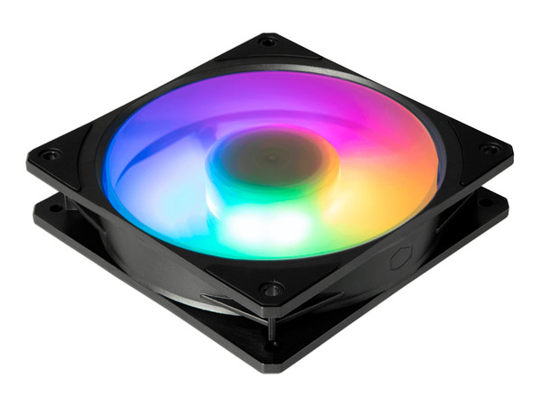 Ventilador Cooler Master MOBIUS 120P ARGB, 2400 RPM, 120mm, Color Negro.
