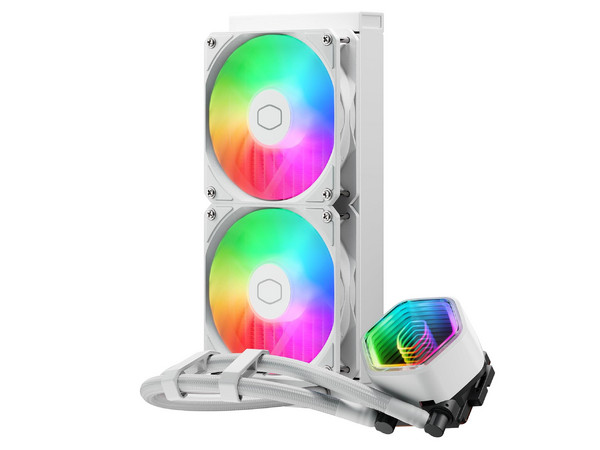 Sistema de Enfriamiento Líquido Cooler Master Masterliquid 240 Core II ARGB (MLW-D24M-A18PA-RW), 2x120mm, Color Blanco.