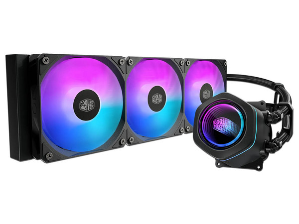 Sistema de Enfriamiento Líquido Cooler Master MasterLiquid Serie Core Nex 360, ARGB, 360mm. Color Negro.