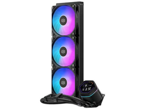 Sistema de Enfriamiento Líquido Cooler Master MasterLiquid Core NEX Digital ARGB, 360mm. Color Negro.