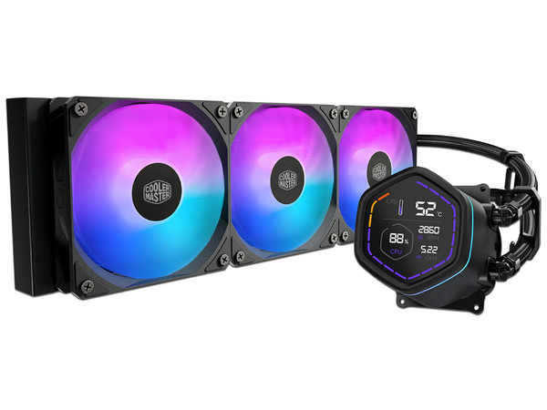 Sistema de Enfriamiento Líquido Cooler Master MasterLiquid Core NEX Digital ARGB, 360mm. Color Negro.