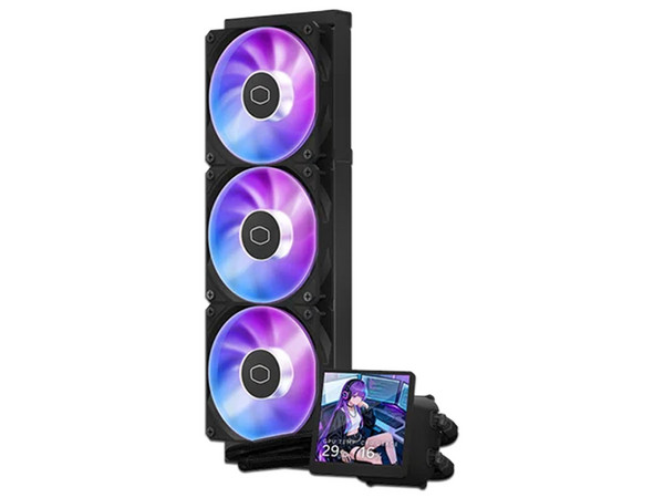 Sistema de Enfriamiento Líquido Cooler Master MasterLiquid Core LCD 360, 360mm. Color Negro.
