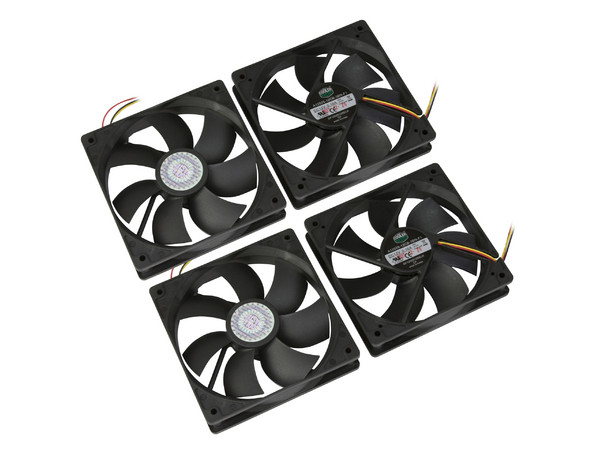Paquete de 4 Ventiladores COOLER MASTER, 120 mm, 1200 RPM, 19dBA