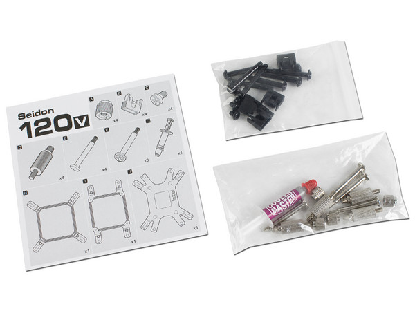 Sistema de enfriamiento líquido Cooler Master Seidon 120V para sockets Intel LGA 2011-3 / 2011 / 1366 / 1156 /1155 / 1150 / 775 y AMD Socket FM2+ / FM2 / FM1 / AM3+ / AM3 / AM2